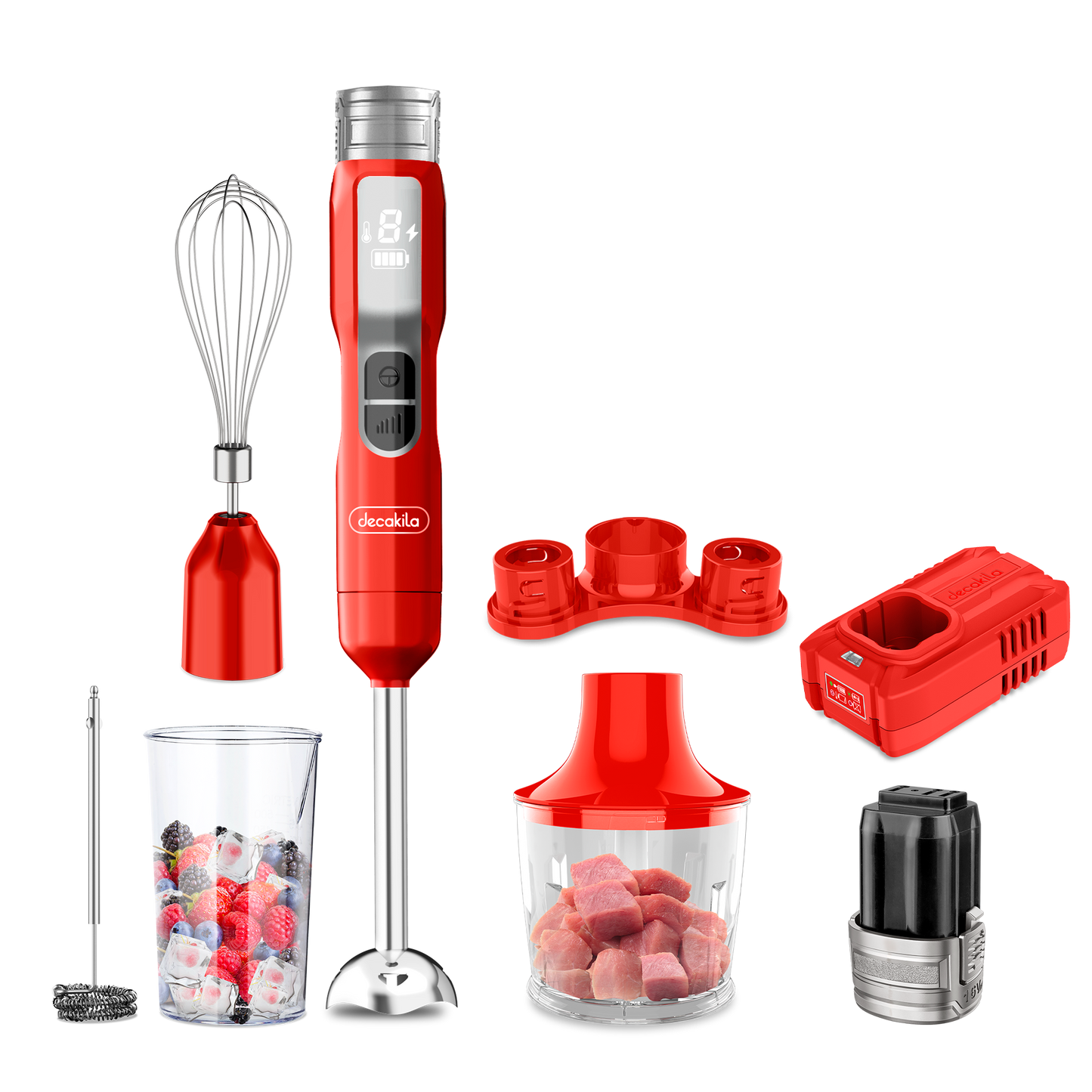 Decakila 16V SHARE Battery Series 5-In-1 Cordless Hand Blender Set (KEJB056)