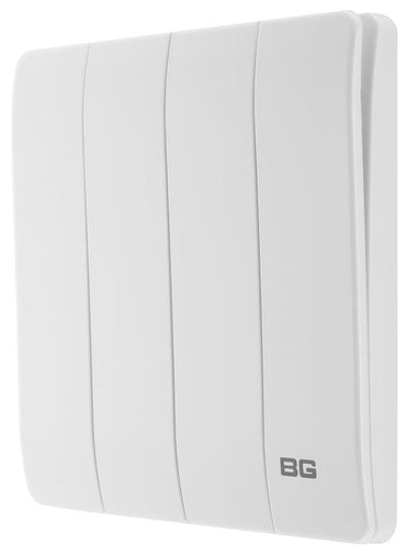 British General BG Neo Slimline Edge to Edge 4 Gang 2-Way Switch (PCWH44E)