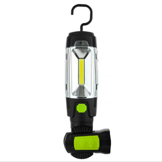 Luceco LED Rechargeable Swivel Torch, 3W Green (LILT30R65)