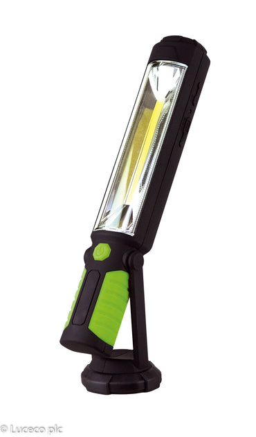 Luceco USB Rechargeable Tilt Torch, 5W, Green (LILT45T65)