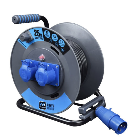 Masterplug Industrial Open Reel Cable 25m (OL251622PEBL)
