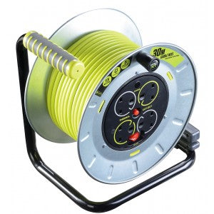Masterplug Pro-XT Heavy Duty Metal Open Reel 30m (OTMU30134SL-PXA)