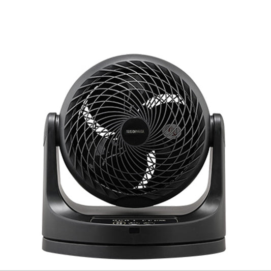 Iris Ohyama Macaron Oscillation 7" Circulator Fan, Black (PCF-MKC18)