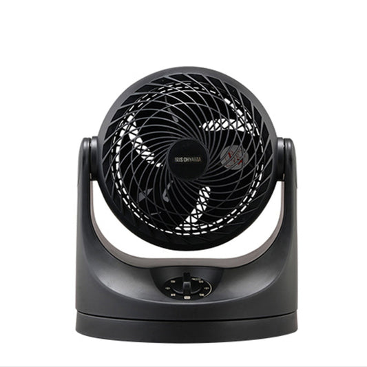 Iris Ohyama Macaron Oscillation 6"Circulator Fan, Black | 1 Year Warranty (PCF-MKM15)