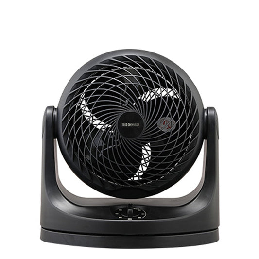 Iris Ohyama Macaron Oscillation 7" Circulator Fan, Black (PCF-MKM18)