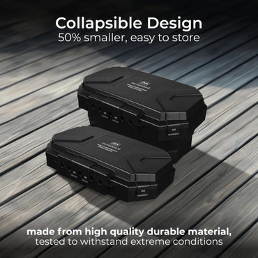 Masterplug WBCB Collapsible IP54 Weatherproof Box with 5 Cables Outlets with Wall-fixing Capability