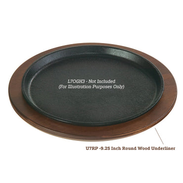 Lodge U7RP 9.25 Inch Round Wood Underliner