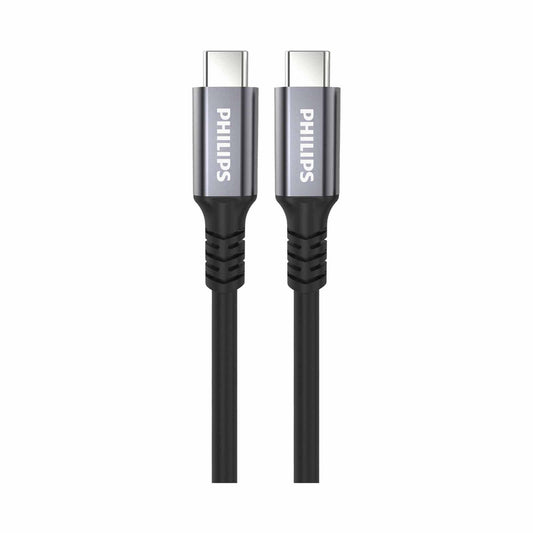 Philips USB-C Thunderbolt 3 Cable | 5K Monitor Cable | 100W Charging Cable | 2.0m | 40Gbps Transfer Speed | SWV6702/00