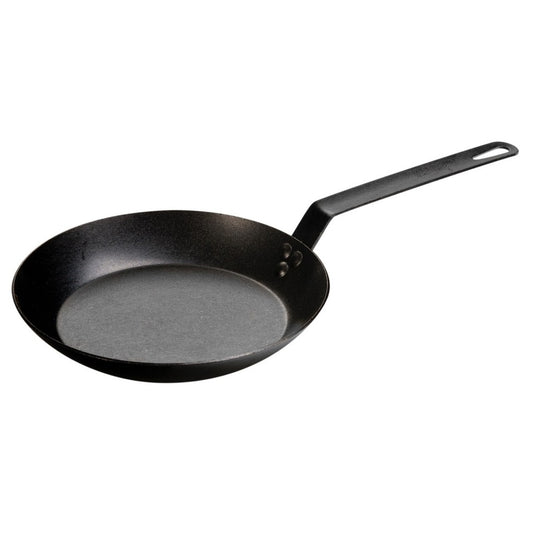 Lodge CRS10- 10 Inch Seasoned Carbon Steel Skillet - Lightweight, Durable, Pre-Seasoned, Perfect for Searing & Frying