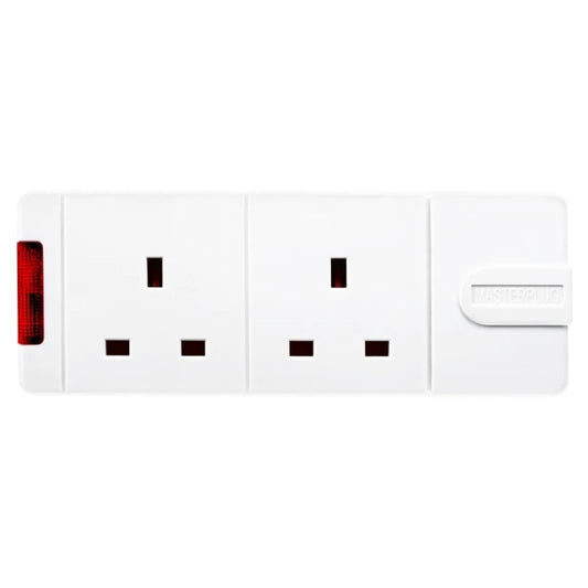 Masterplug TN/ UG/ SXG Double/ Four/ Six Gang Rewireable Trailing Socket with Neon Indicator