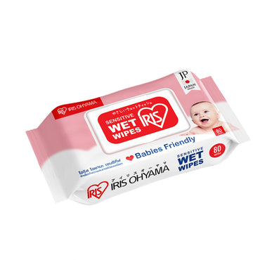 IRIS Healthcare Sensitive Wet Wipes Tissue, Babies Friendly, 80pcs/pack (TWT-80)