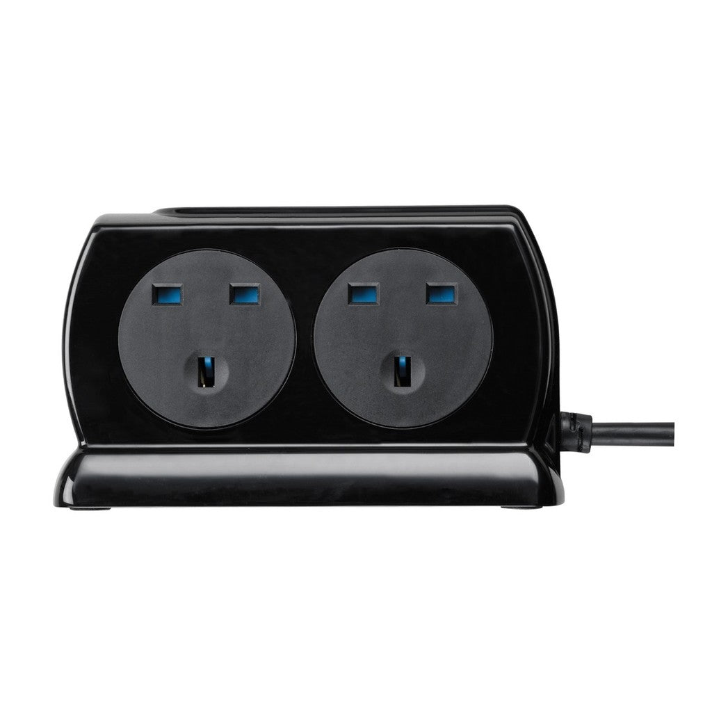 Masterplug Back-To-Back 4 Socket 2M Surge+Switched Extension Lead with USB A+C -SRGDSUAC2042PB