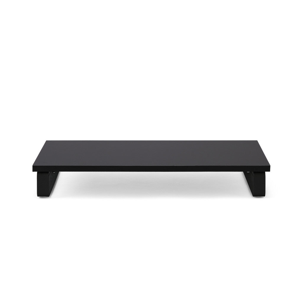 IRIS Ohyama Monitor Stand Riser Width 59cm Height 8.6cm Storage Rack Black (MNS-590)