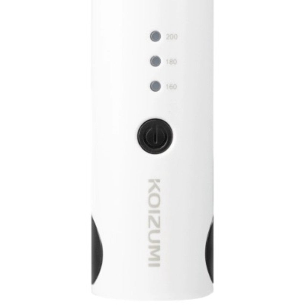 Koizumi KHS-G600 USB Rechargeable Portable Cordless Rechargeable Hair Straightener & Curler, 160°C/ 180°C/ 200°C, White, 1 Year Warranty