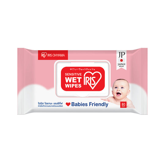 IRIS Healthcare Sensitive Wet Wipes Tissue, Babies Friendly, 80pcs/pack (TWT-80)
