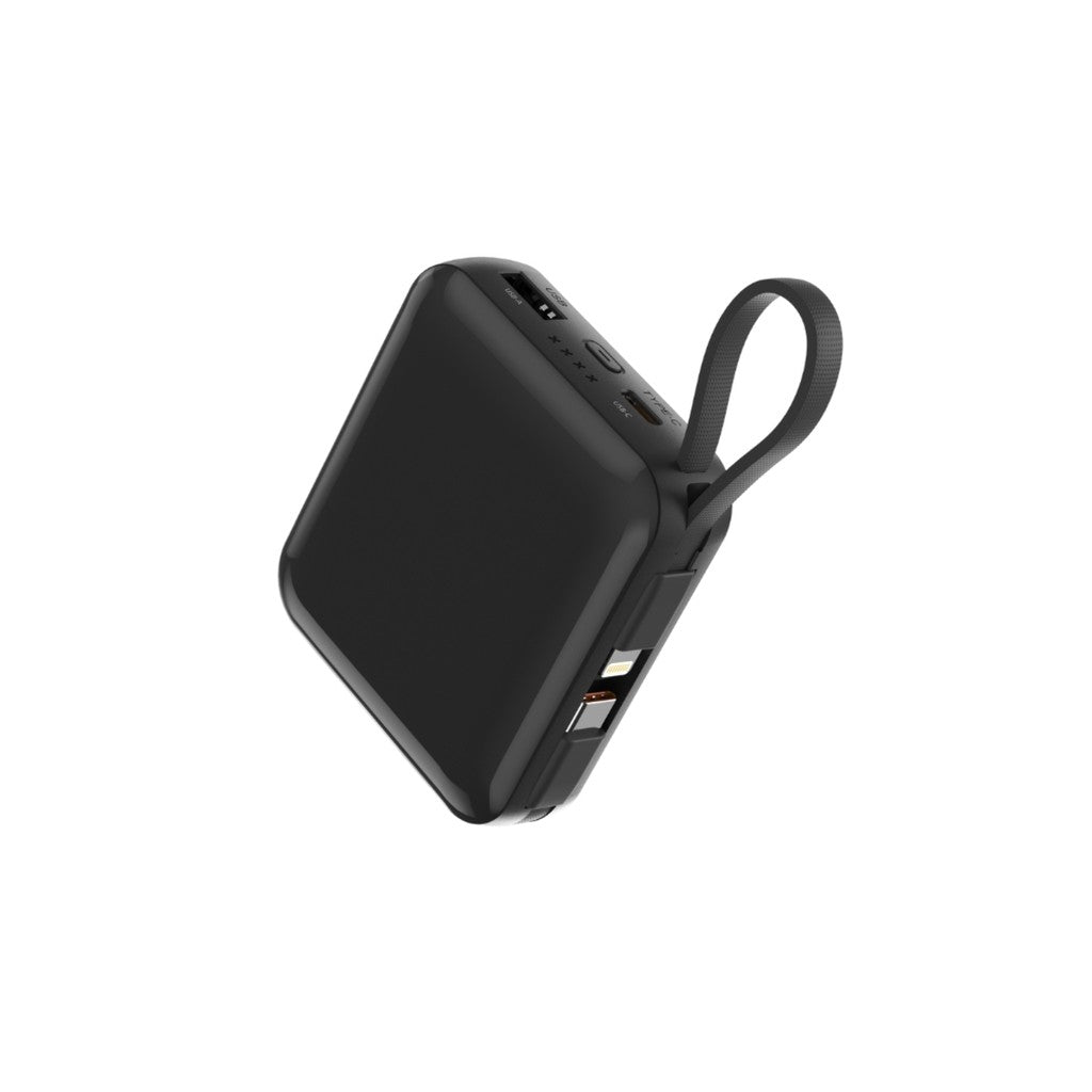 Philips 10K mAh Super Mini Series Power Bank PD22.5W Built-in USB-C & Lightning Cable 3 Colours (DLP5713)