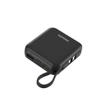 Philips 10K mAh Super Mini Series Power Bank PD22.5W Built-in USB-C & Lightning Cable 3 Colours (DLP5713)