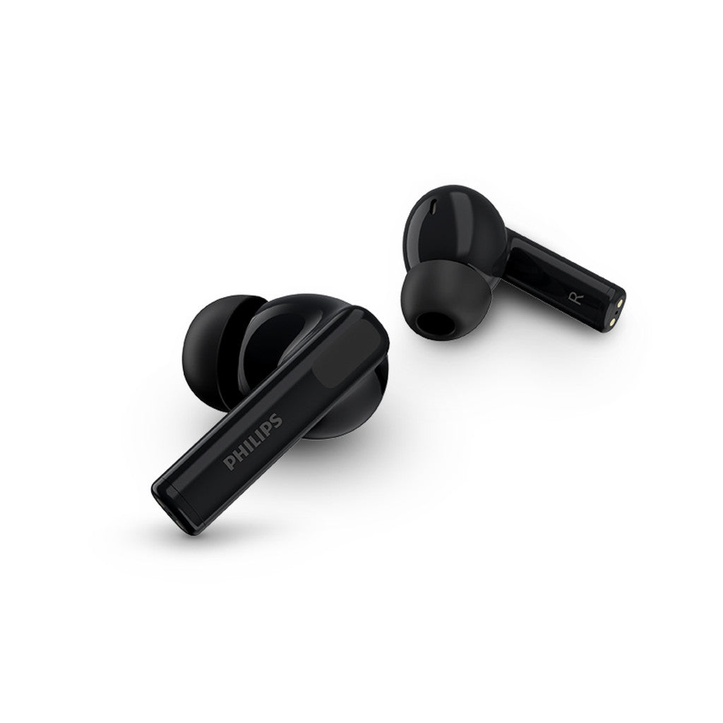 Philips True Wireless Earbuds Noise Canceling Dynamic Bass 20hr Playtime Black (TAT3559BK)