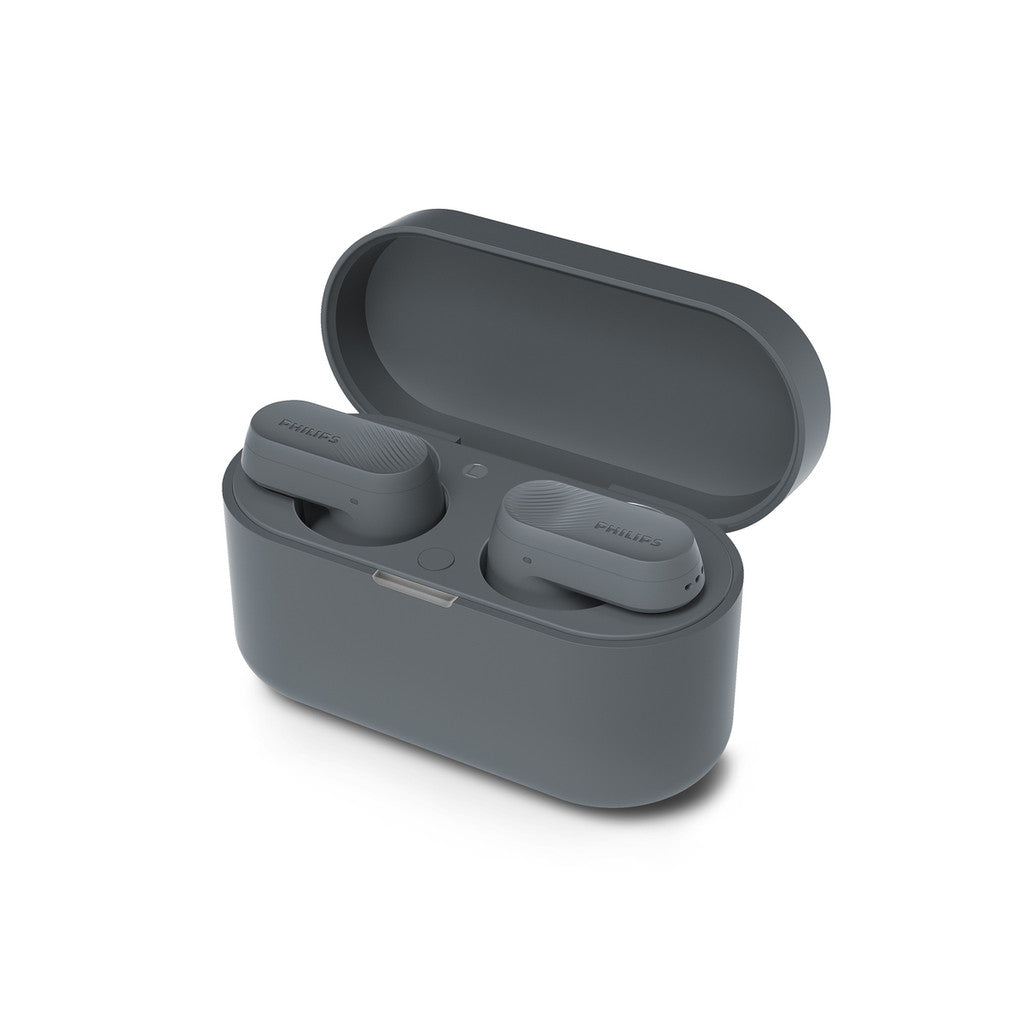 Philips True Wireless In-ear Headphones Noise Canceling Pro Dynamic Bass 24Hr Playtime Gray (TAT3509GY/97)