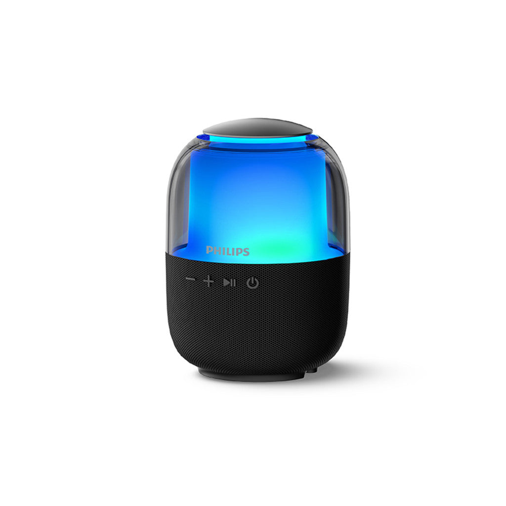 Philips Wireless Bluetooth Speaker Punchy Bass Colorful Lights 7-Hour Playtime Black (TAS2108BK/00)