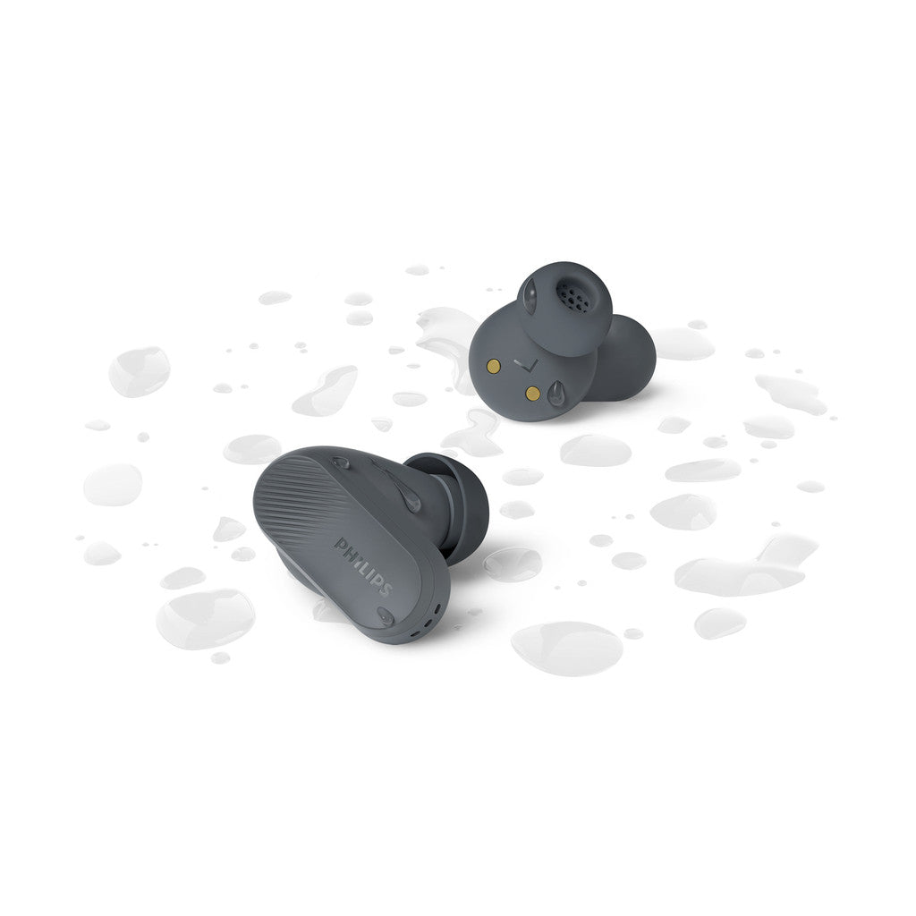 Philips True Wireless In-ear Headphones Noise Canceling Pro Dynamic Bass 24Hr Playtime Gray (TAT3509GY/97)