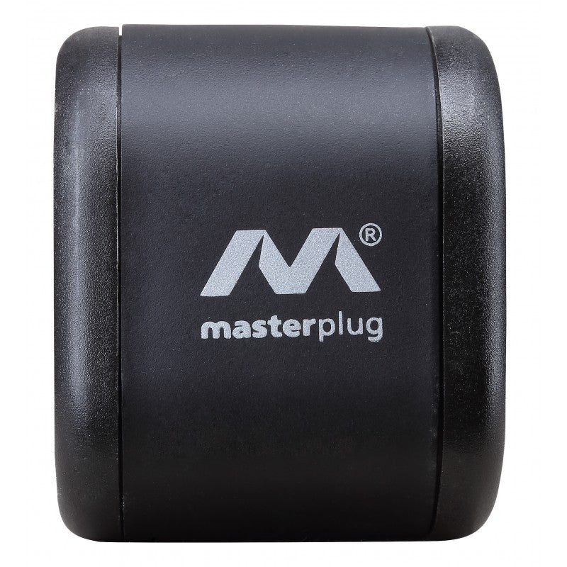 Masterplug Surge Protected 10 Sockets Tower Extension Leads 2 meter Black (SRGU102B)