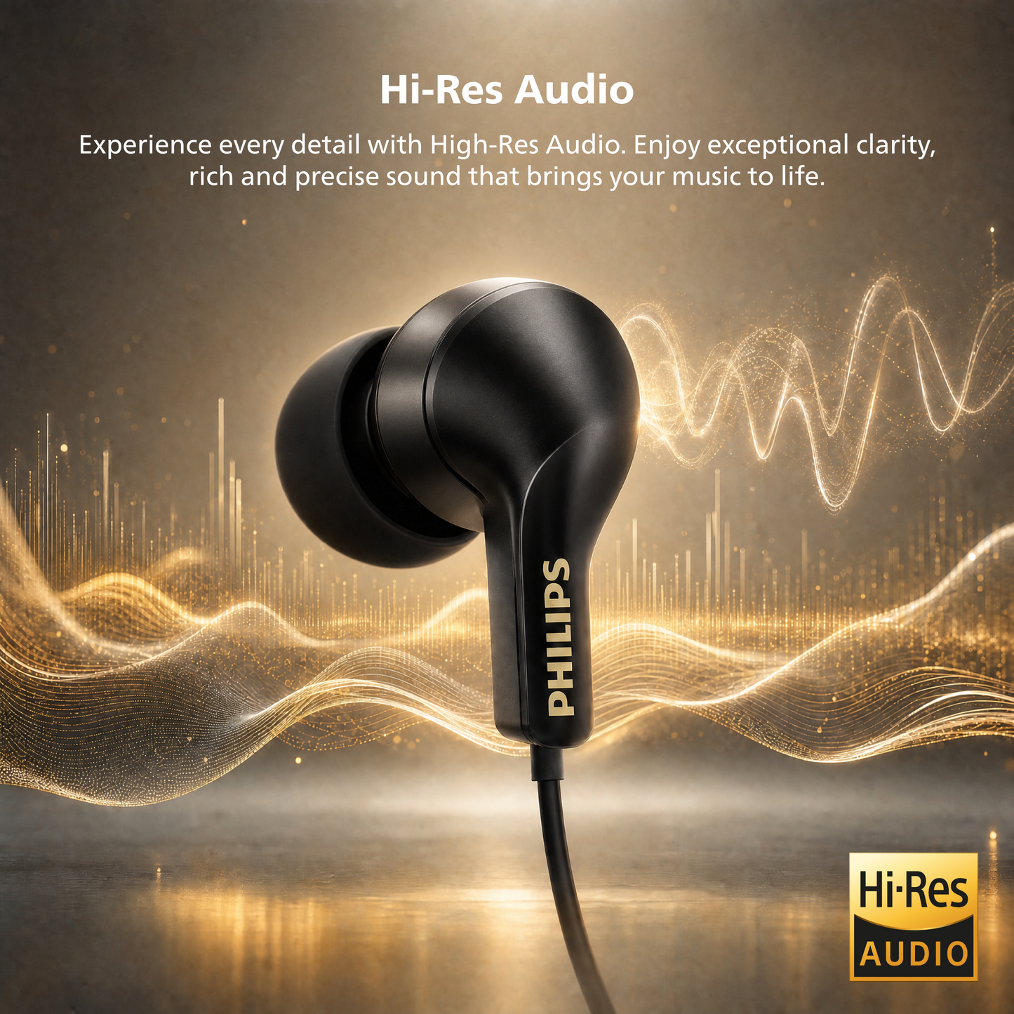Philips Type-C Wired Earbuds – Noise-Isolating In-Ear Earphones with Volume Control and Hands-Free Mic for USB-C Devices (TAE3130)