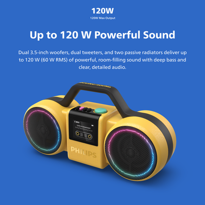 Philips Portable Waterproof Bluetooth Speaker The Tube (TAMS60)
