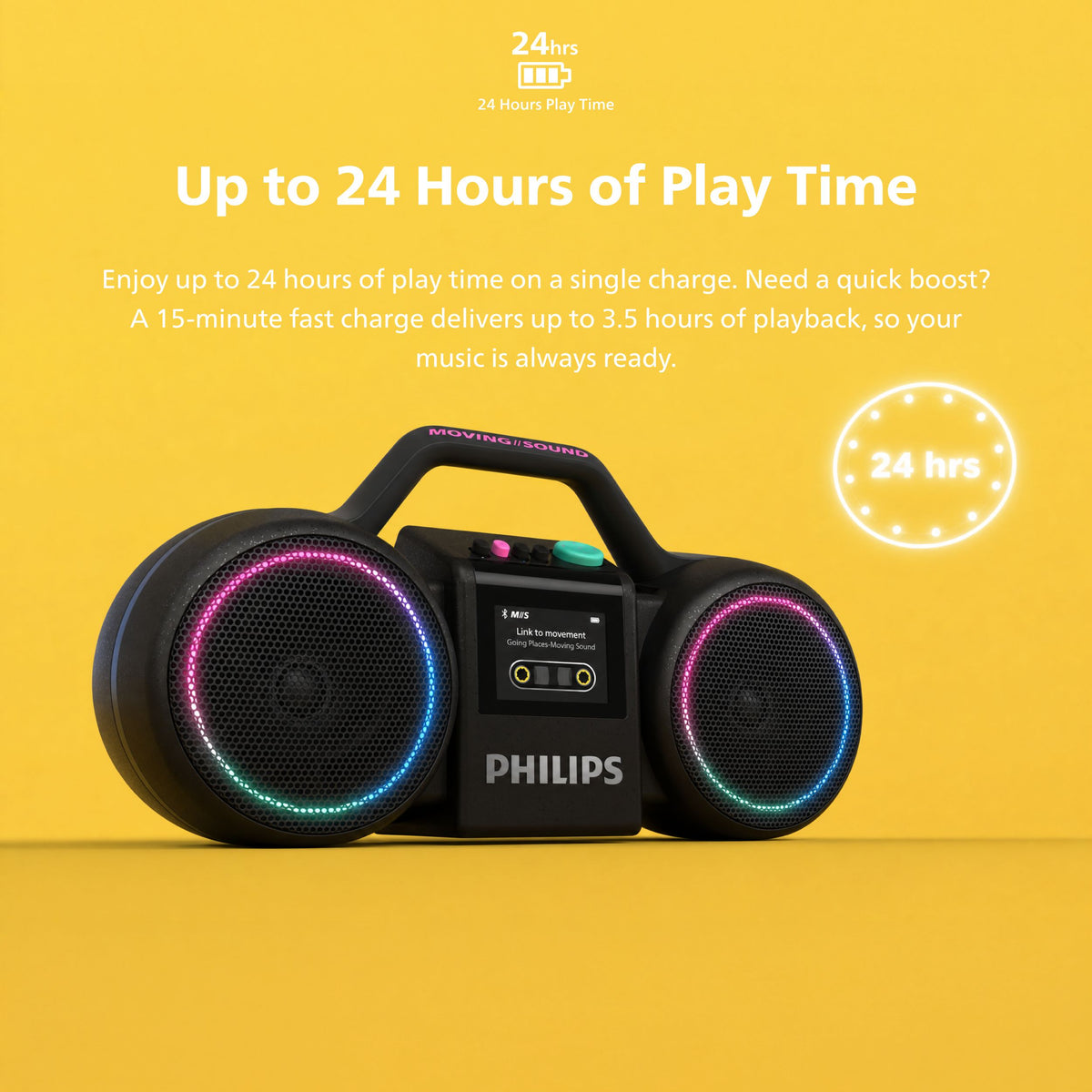 Philips Portable Waterproof Bluetooth Speaker The Tube (TAMS60)