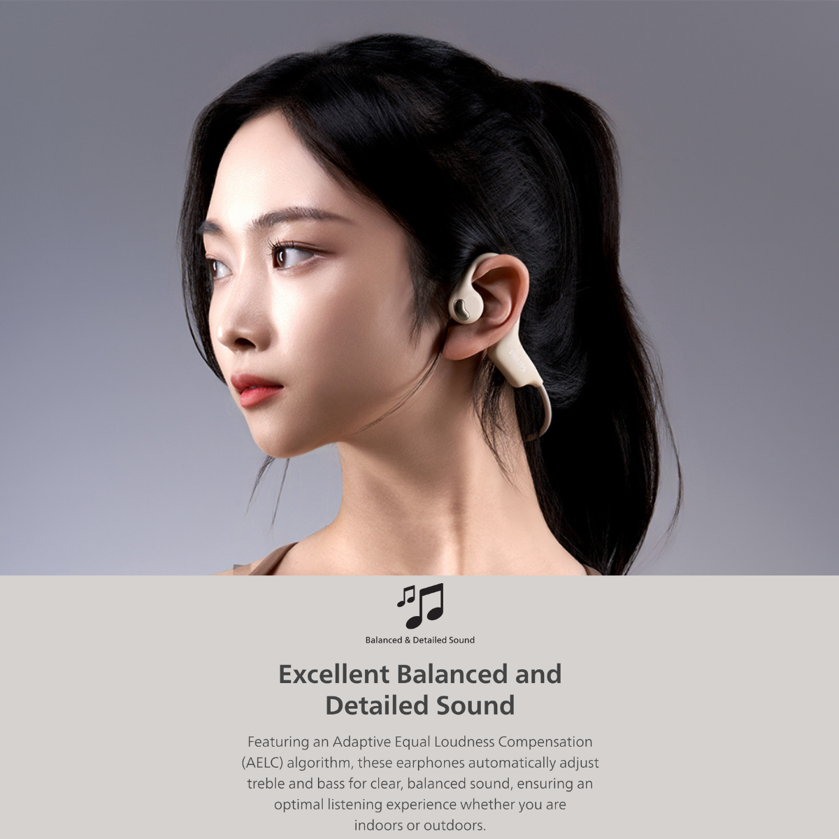 Philips Open-Ear Wireless Sports Headphones TAA1708YL