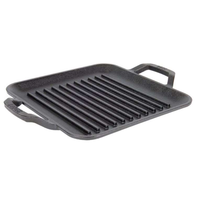 Lodge Chef Collection 11 Cast Iron Square Grill Pan (LC11SGPINT)