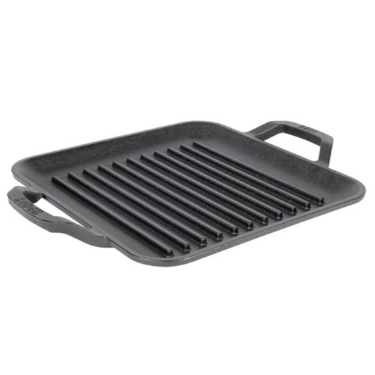 Lodge Chef Collection 11 Cast Iron Square Grill Pan (LC11SGPINT)