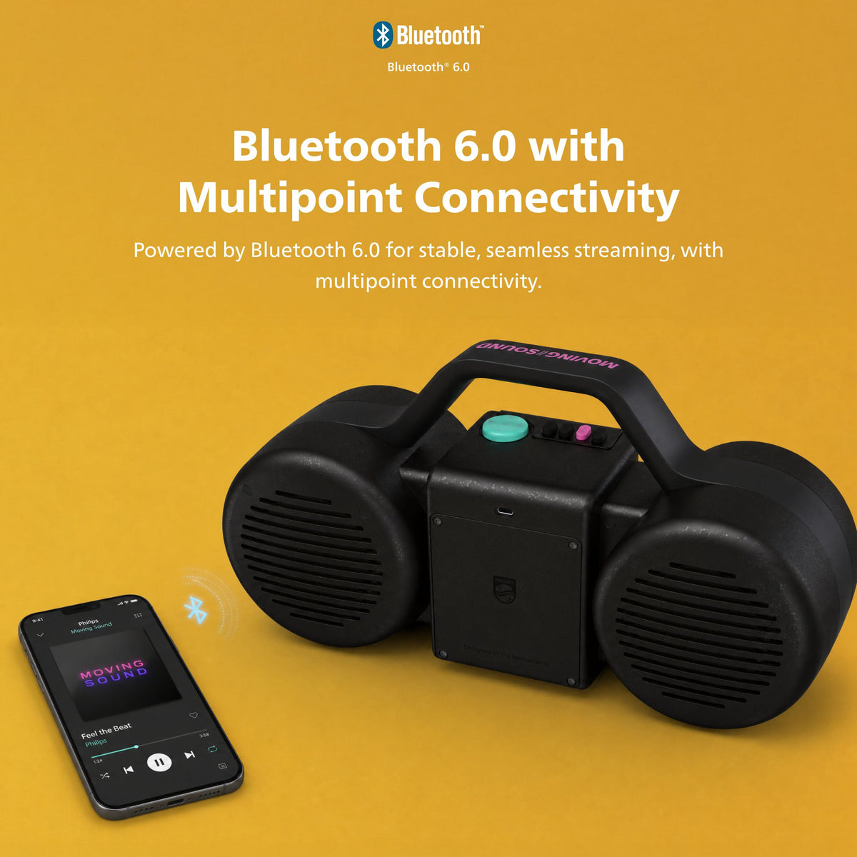 Philips Portable Waterproof Bluetooth Speaker The Tube (TAMS60)