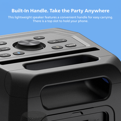 Philips Wireless Karaoke Party Speaker – Loud 120W Outdoor Speaker with Beat-Synced RGB Lights and App Control (TAX3000)