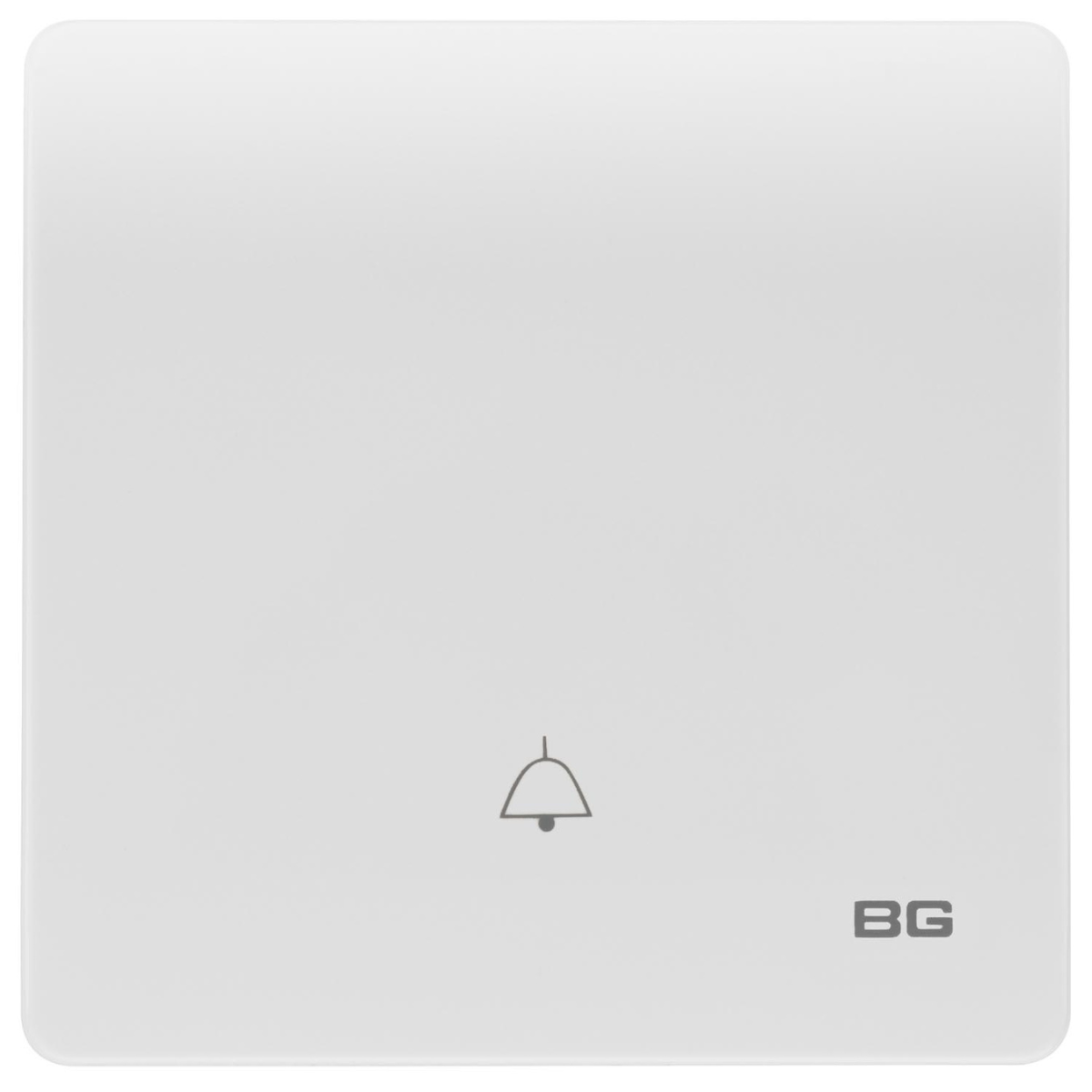 British General BG Neo Slimline Edge to Edge 1 Gang Door Bell Push Switch (PCWH14E)