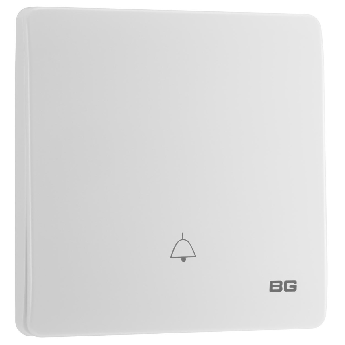 British General BG Neo Slimline Edge to Edge 1 Gang Door Bell Push Switch (PCWH14E)