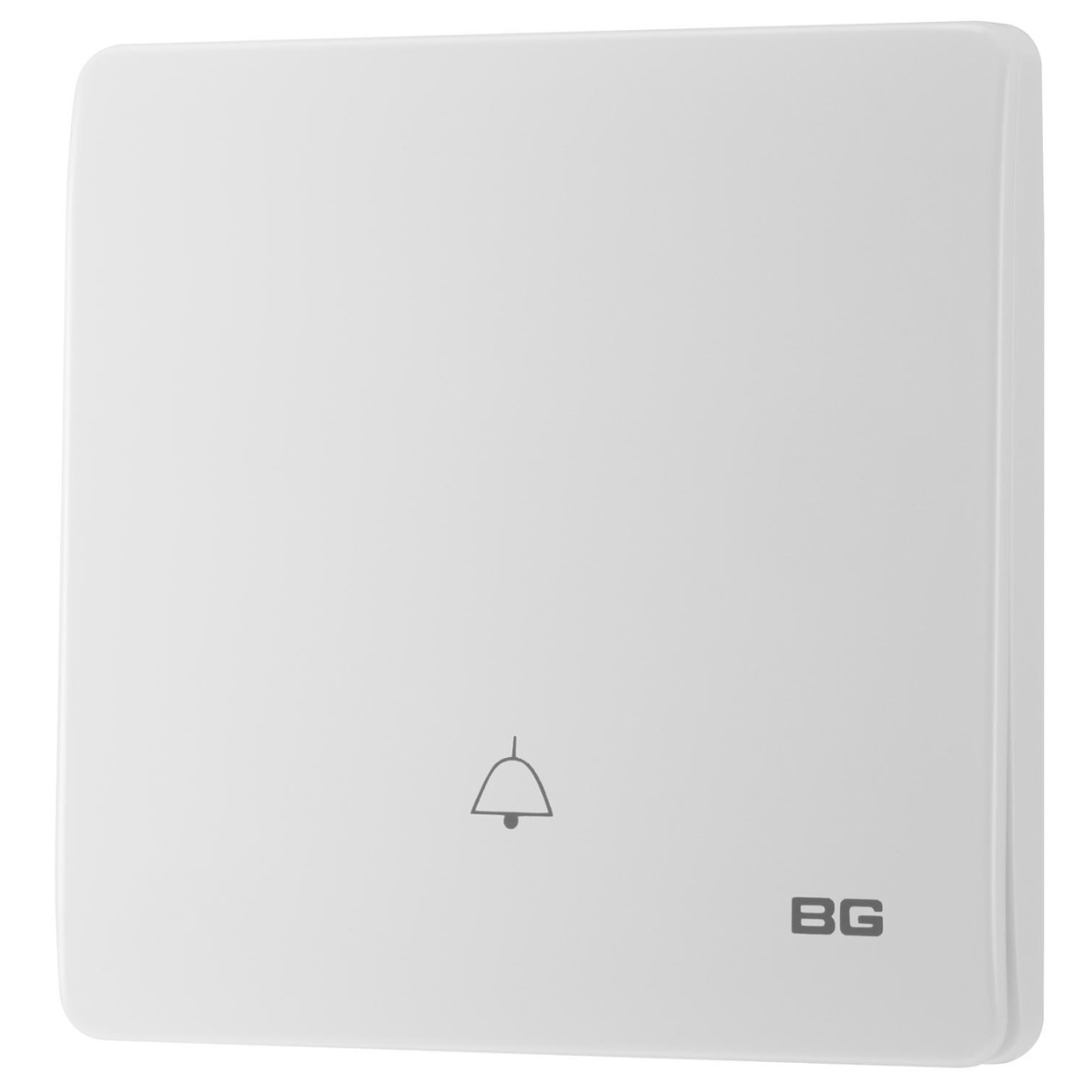 British General BG Neo Slimline Edge to Edge 1 Gang Door Bell Push Switch (PCWH14E)