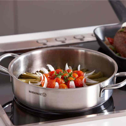 Korkmaz Perla Stainless Steel 9-Piece Cookware Set (A1609)