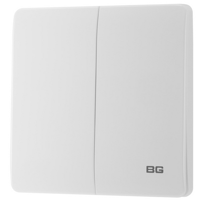 British General BG Neo Slimline Edge to Edge 2 Gang 2-Way Switch (PCWH42E)