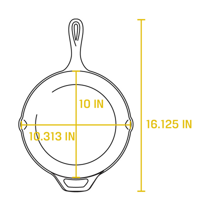 Lodge Wildlife Series™ 26 cm Seasoned Cast Iron Deer Skillet (L8SKWLDRINT)