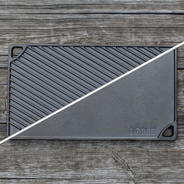 Lodge Cast Iron Double Play Seasoned Cast Iron Reversible Grill/Griddle (LDP3)