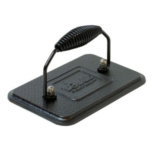 Lodge 17.1 x 11.4 cm Seasoned Cast Iron Grill Press (LGP3)