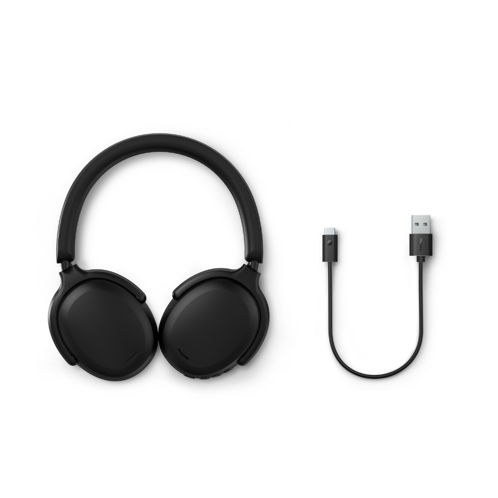 Philips 2000 Series Wireless Over-Ear Headphones – 55hr Battery, Extra Bass, Multipoint Bluetooth 5.4 (TAH2300)