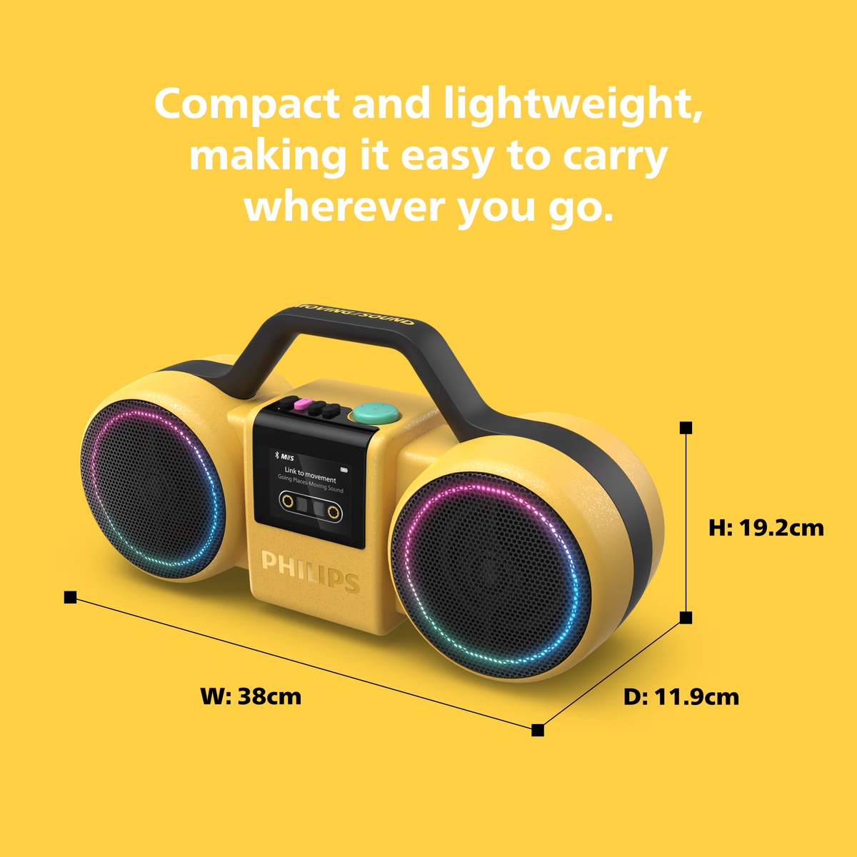 Philips Portable Waterproof Bluetooth Speaker The Tube (TAMS60)