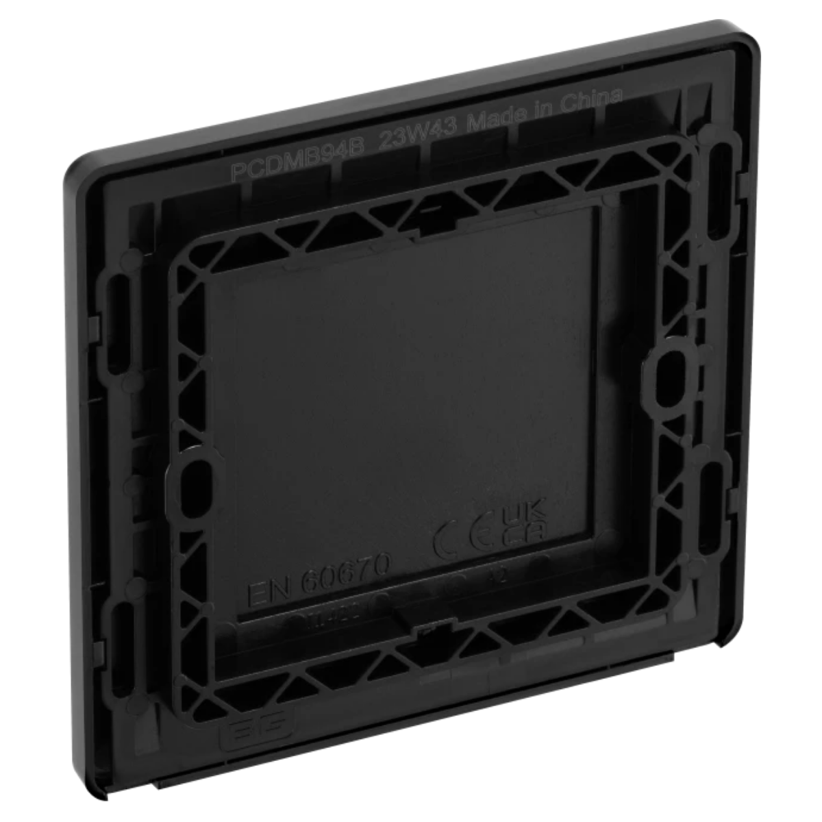 British General Evolve Matt Black Plate (PCDMB94B)