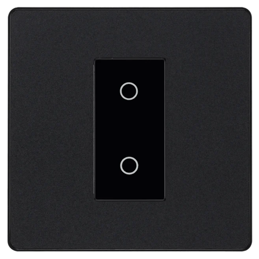 British General Evolve Matt Black 200W Single Touch Dimmer Switch 2 Way (PCDMBTDM1B)