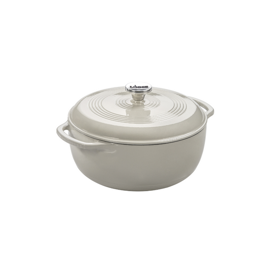 Lodge Cast Iron 6 Quart Enameled Cast Iron Dutch Oven (EC6D)