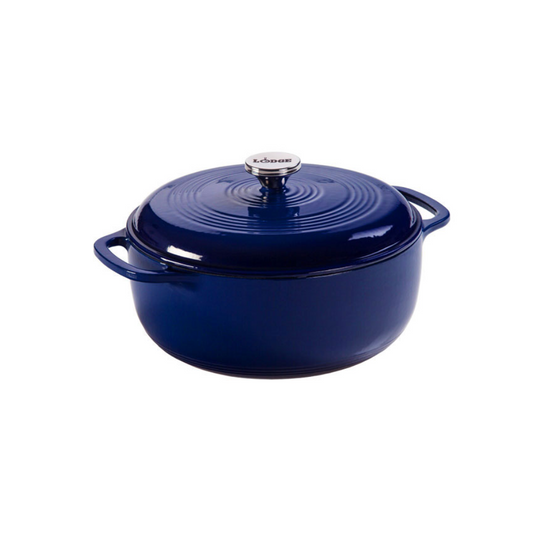 Lodge Cast Iron 6 Quart Enameled Cast Iron Dutch Oven (EC6D)
