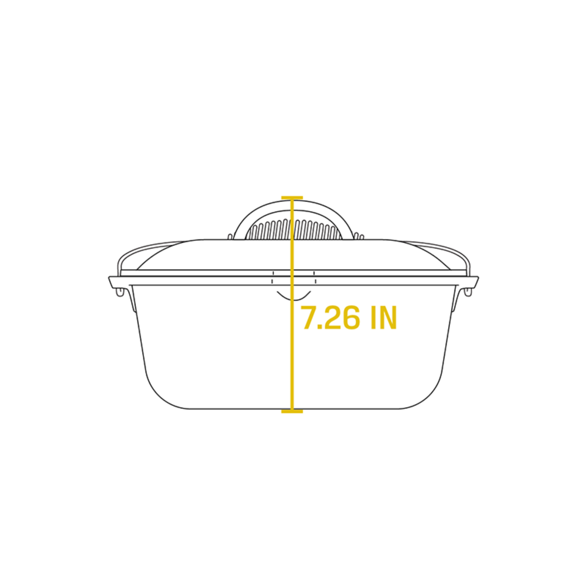 Lodge 30.4 cm 7 Quart Seasoned Cast Iron Dutch Oven With Bail Handle (L10DO3)