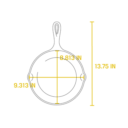 Lodge  Cast Iron Classic Seasoned Cast Iron Skillet 9" (L6SK3)